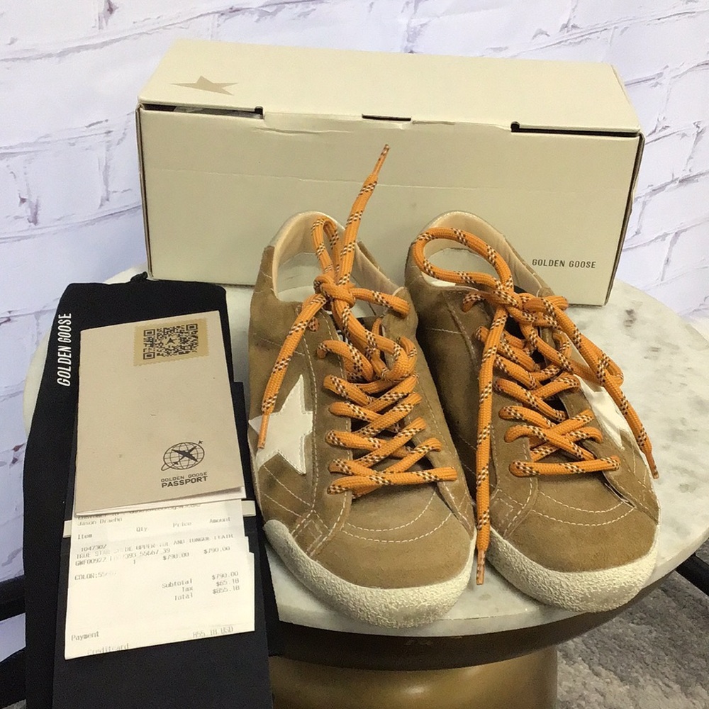 Golden Goose true star brown sneakers